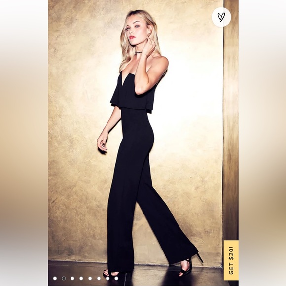 Lulus Black Strapless Jumpsuit - Picture 7 of 8